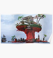 Gorillaz Plastic Beach Poster