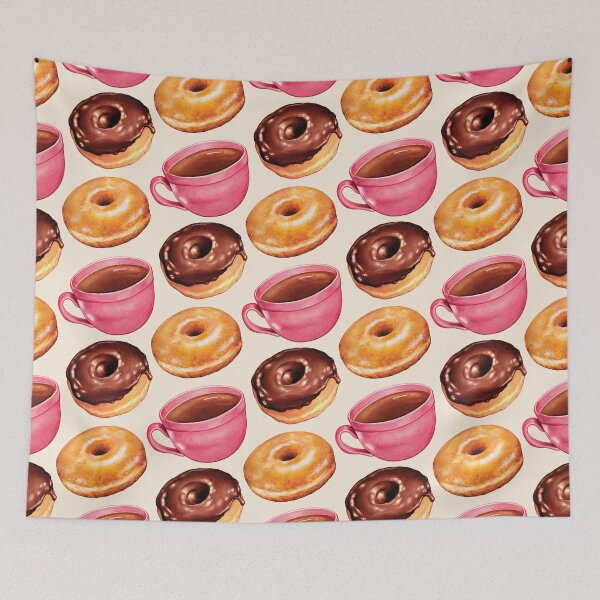 Item preview, Coffee & Donuts Pattern designed and sold by Kelly  Gilleran.
