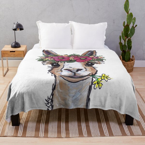 Item preview, Alpaca Art, Cute Alpaca Art with flower crown designed and sold by leekellerart.
