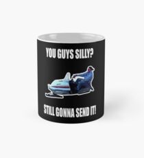 Larry Sie Jungs Dummer noch wird es schicken Schneemobile Enticer 69 Lustiges Geschenk Tasse