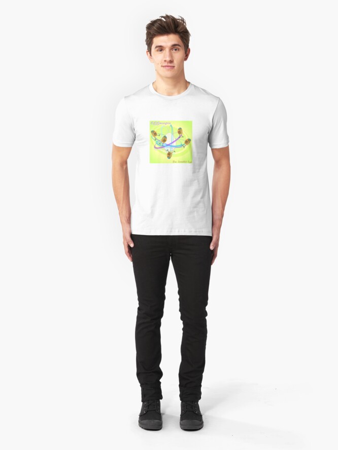 Alternate view of Two Scrambled Eggs - EGGocentric Slim Fit T-Shirt