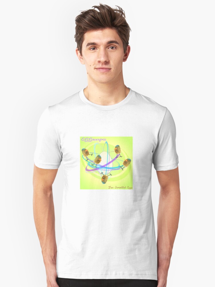 Alternate view of Two Scrambled Eggs - EGGocentric Slim Fit T-Shirt