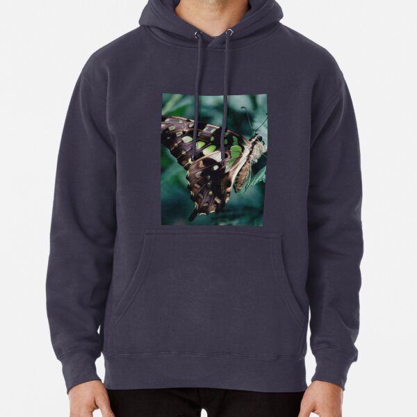 Malachite Butterfly Pullover Hoodie