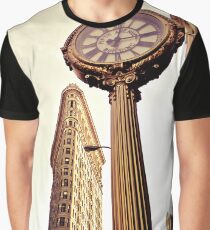 Camiseta gráfica Flatiron Building and 5th Avenue Clock - New York City