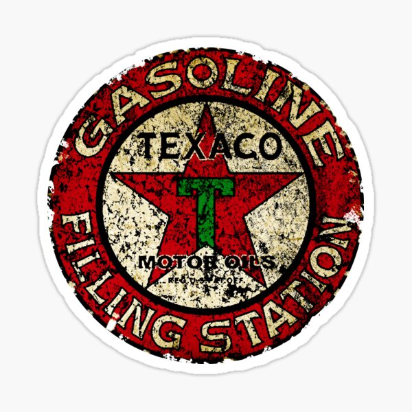 Vintage Texaco sign USA Sticker