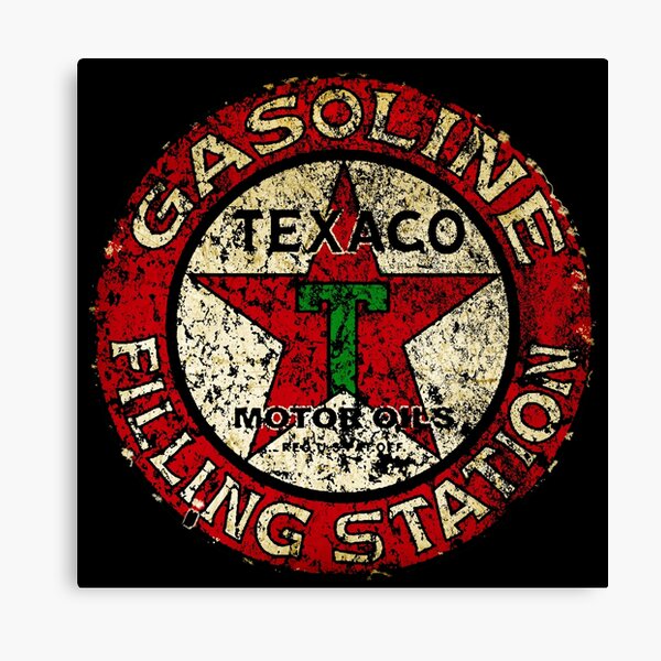 Vintage Texaco sign USA Canvas Print