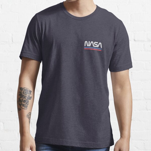 Cute Retro Breast Nasa Pocket - Space Worm Logo Essential T-Shirt