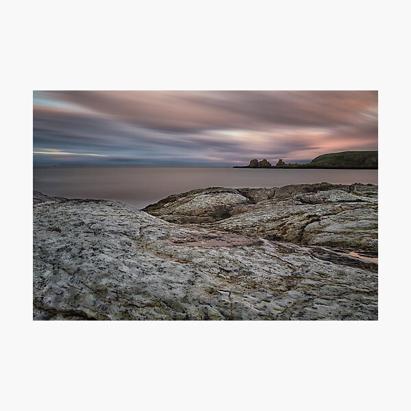 Portmuck Sunset Photographic Print