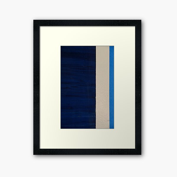 Abstract ~ The Thin Blue Line Framed Art Print