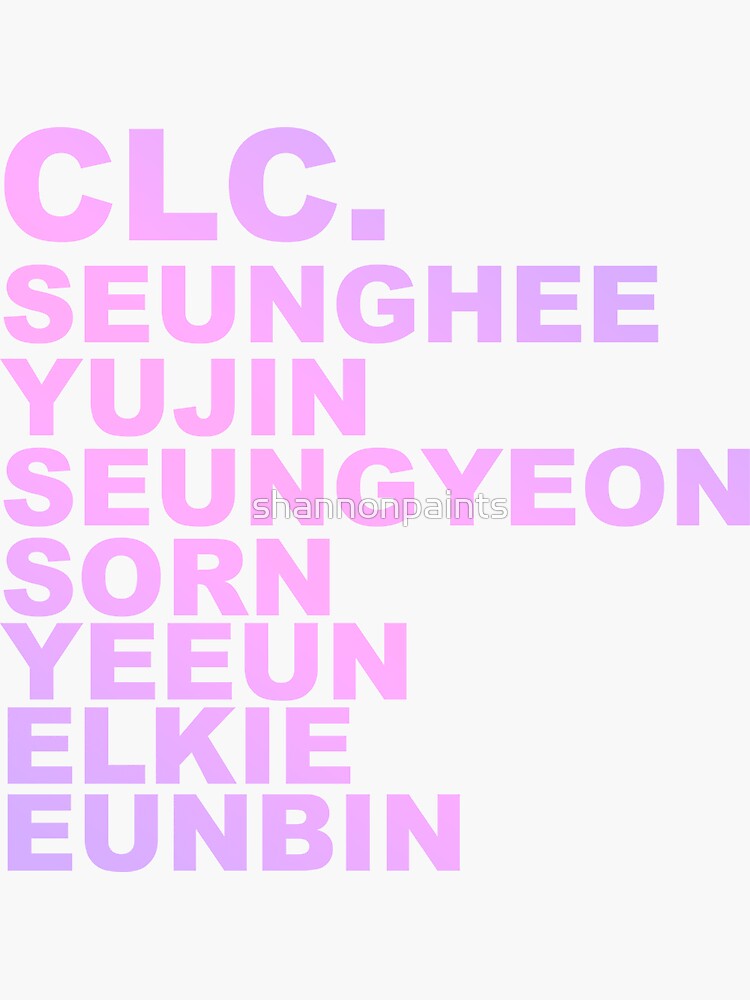 "CLC KPOP" Sticker by shannonpaints | Redbubble