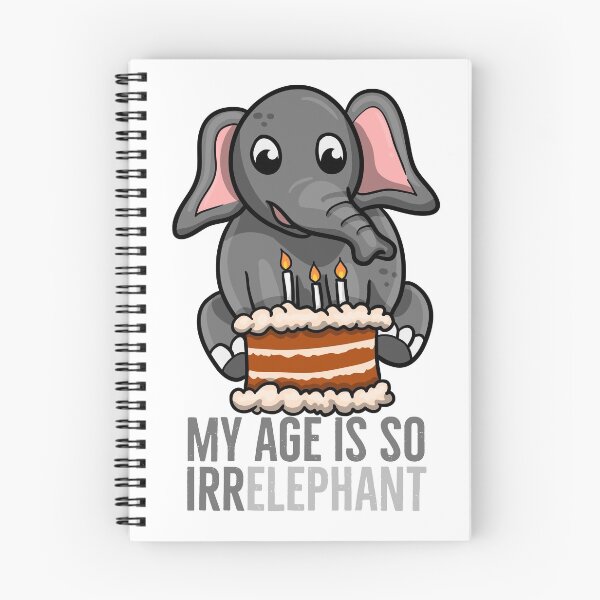 Item preview, Elephant Birthday T Shirt My Age Is So Irrelephant Tee designed and sold by VollLaser.