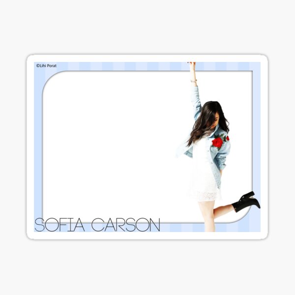 Sofia Carson - Blank Label Sticker