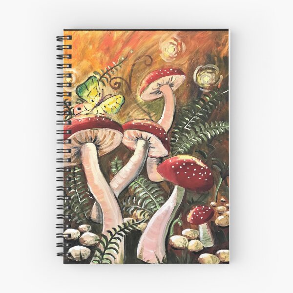 Aperçu de l'œuvre Peinture acrylique de champignons magiques créée et vendue par ramaranto.