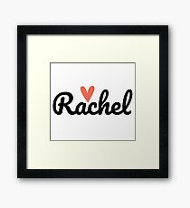 Rachel ♥ Framed Print