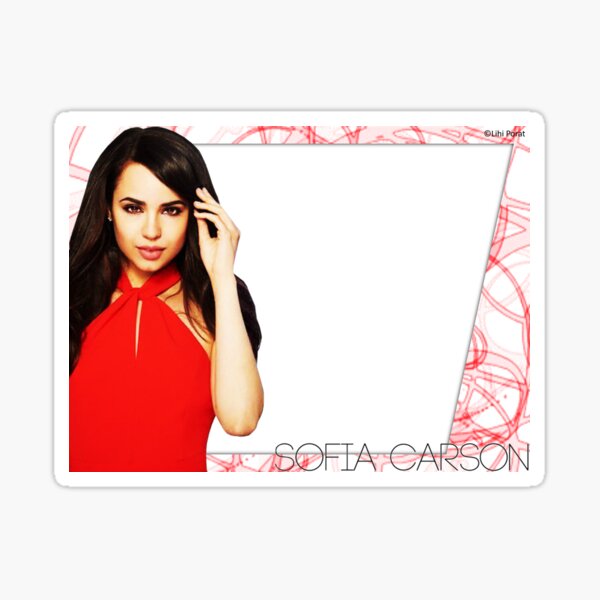Sofia Carson - Blank Label Sticker