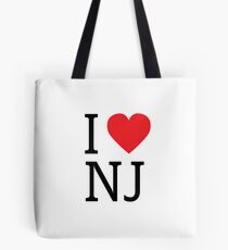 I Love New Jersey Tote Bag