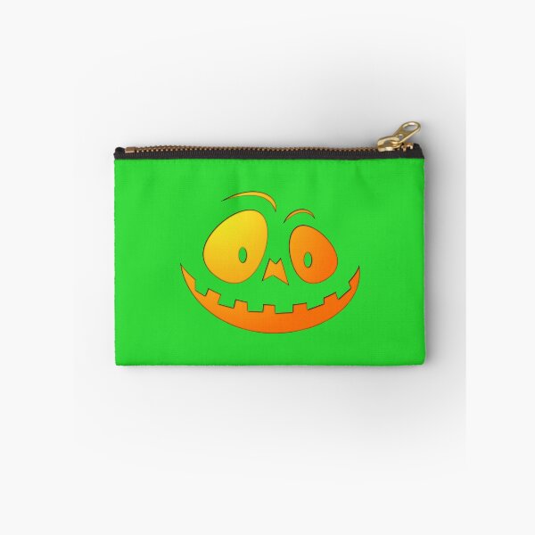 Item preview, Cheeky Pumpkin Face on Monster Green  designed and sold by Creepyhollow.
