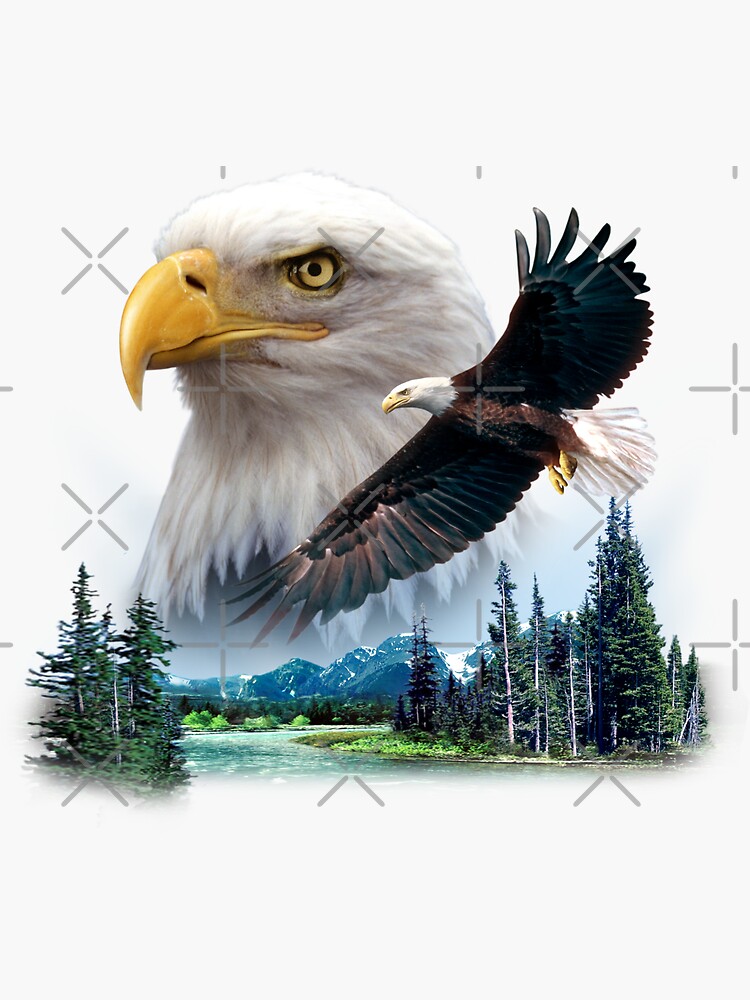 Eagle River Kiss-Cut Stickers Eagle River Kiss-Cut Stickers