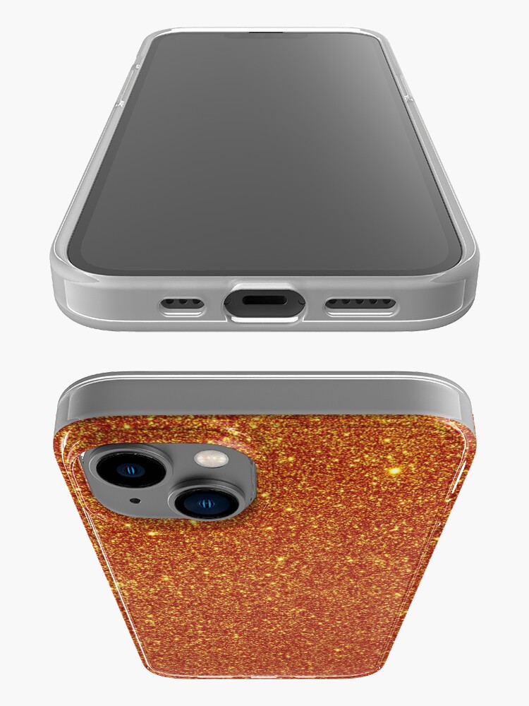Halloween Shiny Pumpkin Orange Glitter iPhone Case