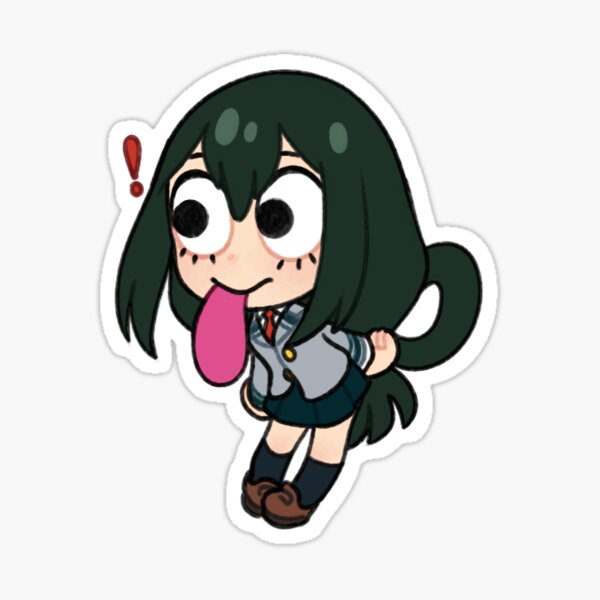 Mha Bnha Froppy Tsuyu Chibi Stickers Redbubble. 