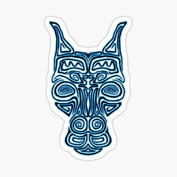 Tribal Pinscher Sticker