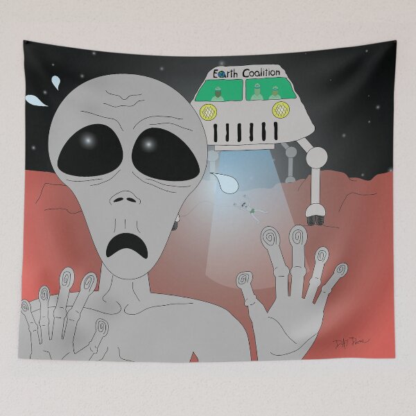 Item preview, Alien abductions, in outer space designed and sold by Devine-Studios.