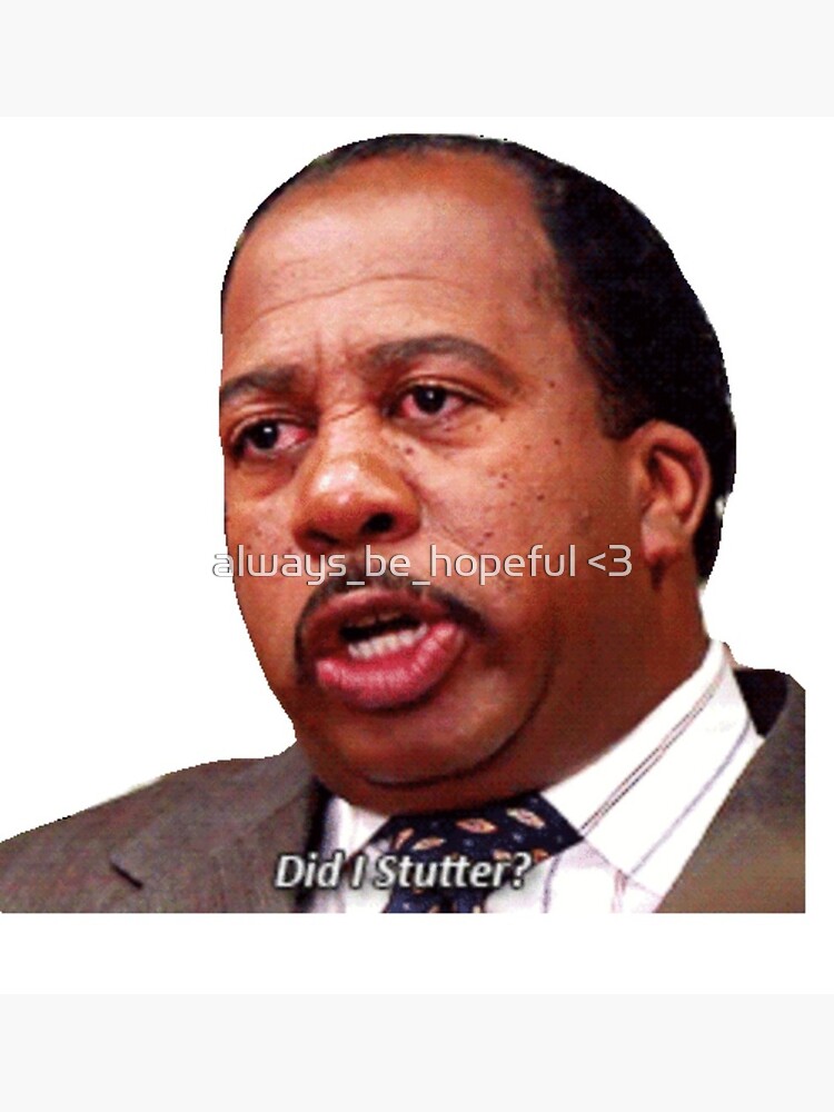 The Office  Stanley: Did I Stutter? Stainless Steel Water Bottle