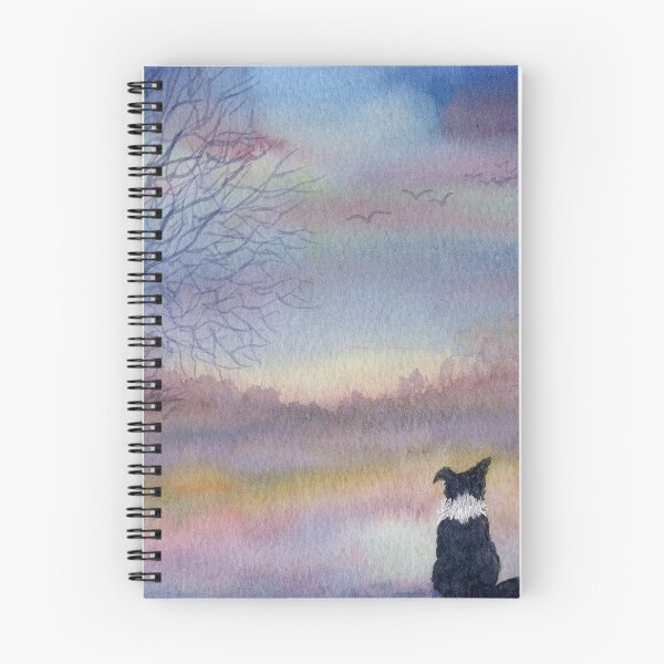 Item preview, The Smell of Snow, Border Collie dog in a winter landscape designed and sold by SusanAlisonArt.