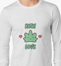 Kush Love Kawaii Weed leaf Long Sleeve T-Shirt