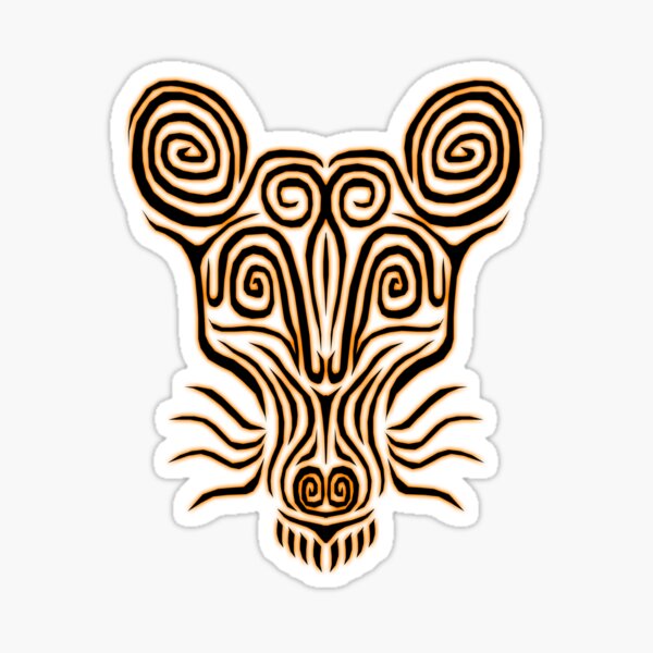 Tribal Rodent Sticker