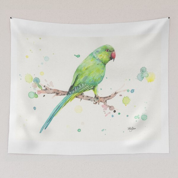 Item preview, Rose Ringed Parakeet designed and sold by 3willows.