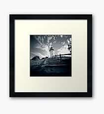 Byron Bay lighthouse - pinhole Framed Print