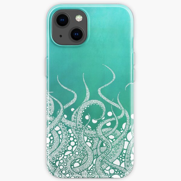 Turquoise Tentacles iPhone Soft Case