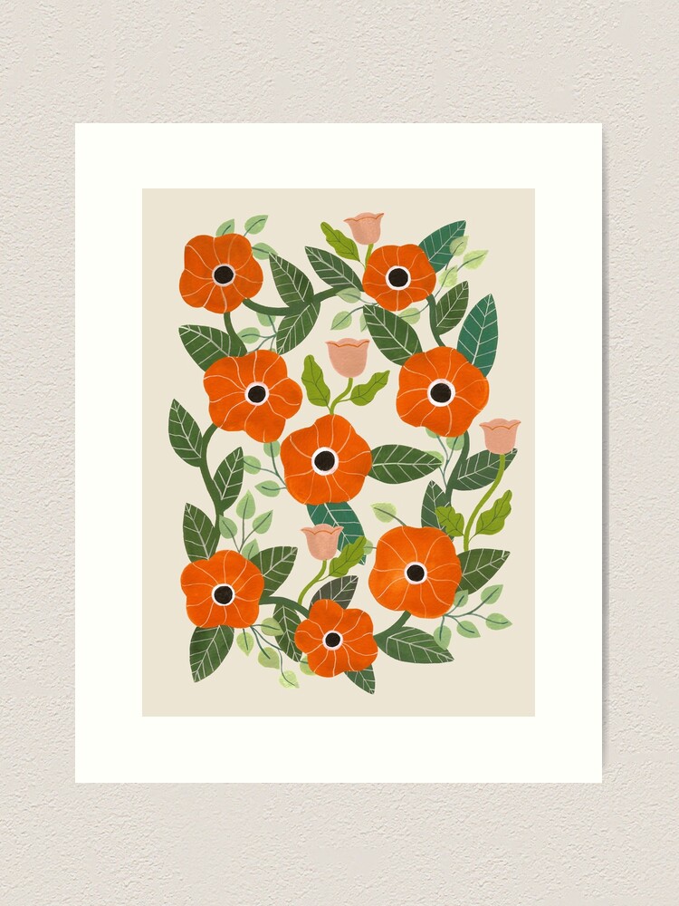 Thumbnail 1 of 3, Art Print, Poppies designed and sold by artiisan.