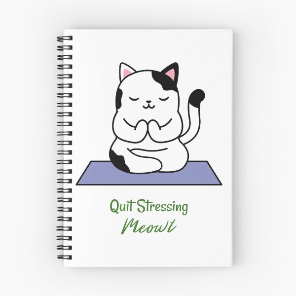 Aperçu de l'œuvre Chat - Arrête de stresser Meowt créée et vendue par DibbaDesigns.