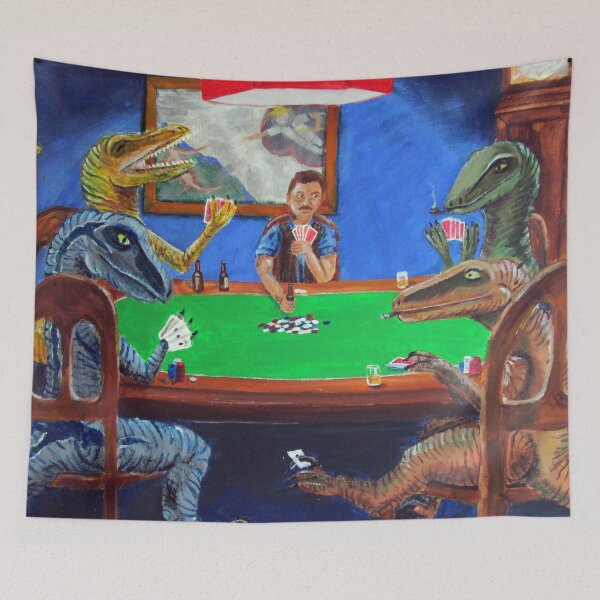 Item preview, Raptors Playing Poker designed and sold by Karen Lechtenberg.