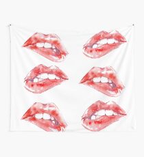 Beißende Lippen Wandbehang