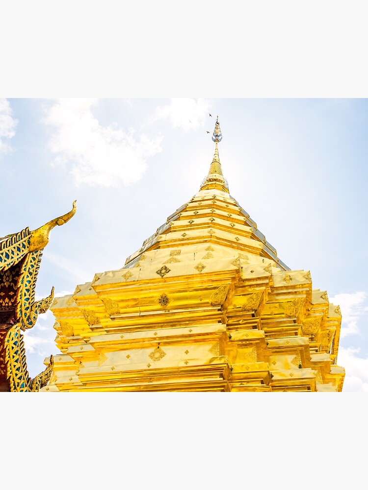 Thumbnail 3 of 3, Canvas Print, Golden Stupa designed and sold by darren-j-mcleod.