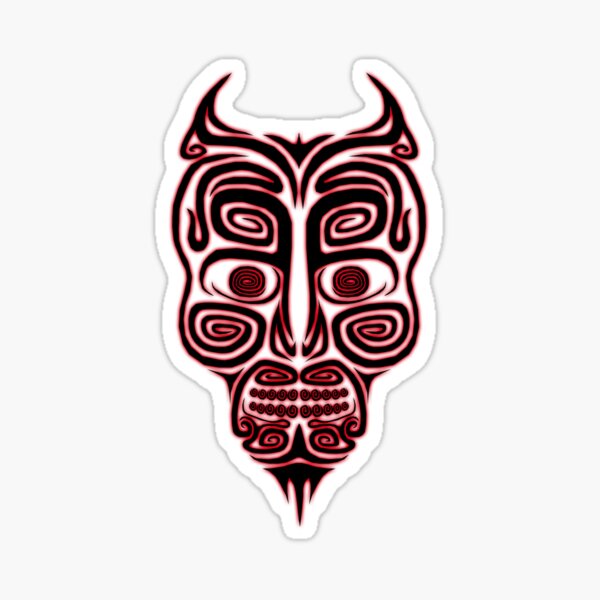 Tribal Demon Sticker