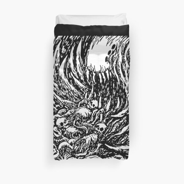 Disgusting Death Monster The Forgotten Skeleton Metal By KRAFTD Duvet Cover