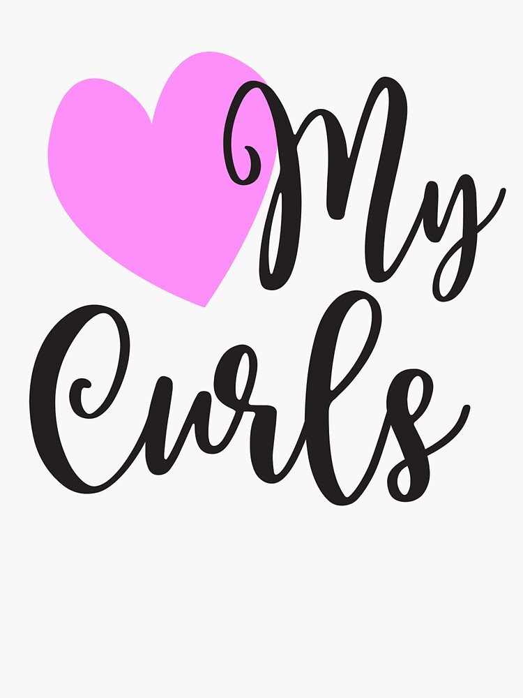 "Love My Curls Natural Hair Pride" Sticker for Sale by Cloud9hopper