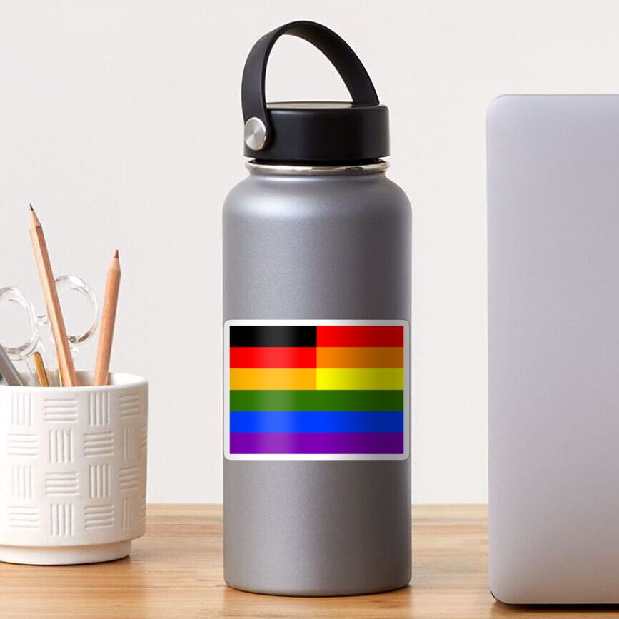 "GERMAN LGBT PRIDE FLAG" Sticker for Sale by TheButchQueen Redbubble