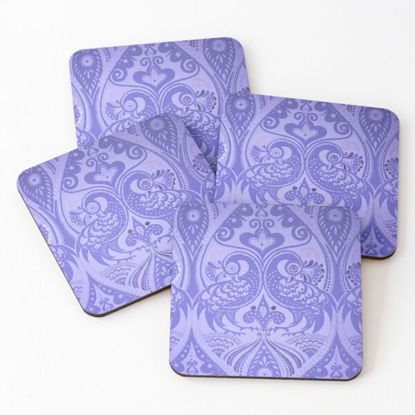 Item preview, Ornamental Lovebirds Decorative Purple designed and sold by livianasgifts.