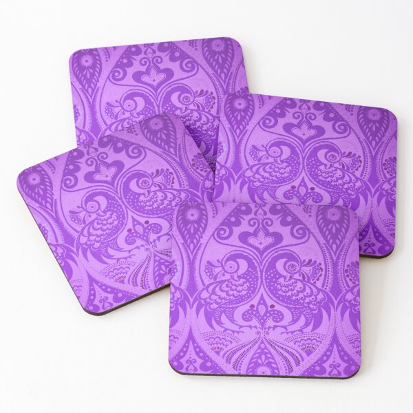Item preview, Ornamental Lovebirds Decorative Purple designed and sold by livianasgifts.