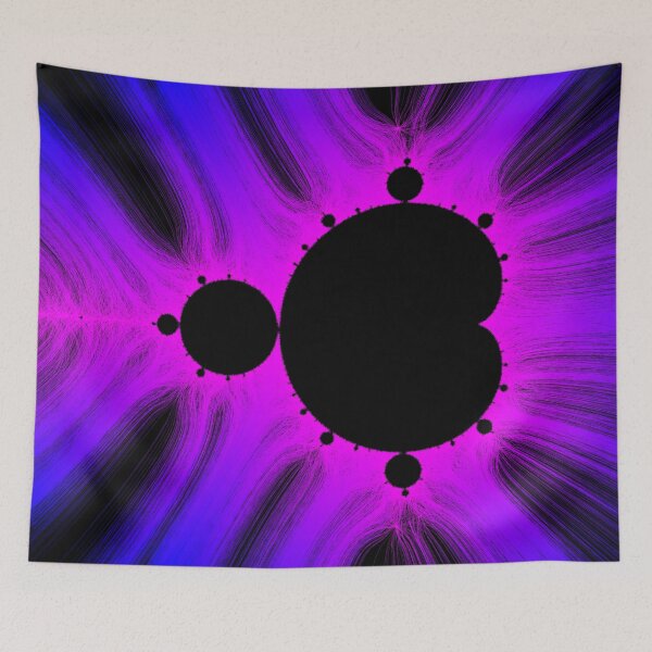 Artikelvorschau, Blaues Magenta Kirlian Mandelbrot entworfen und verkauft von Rupert Russell.