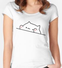 Bongo Cat Fitted Scoop T-Shirt