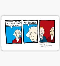 No Parties Sticker