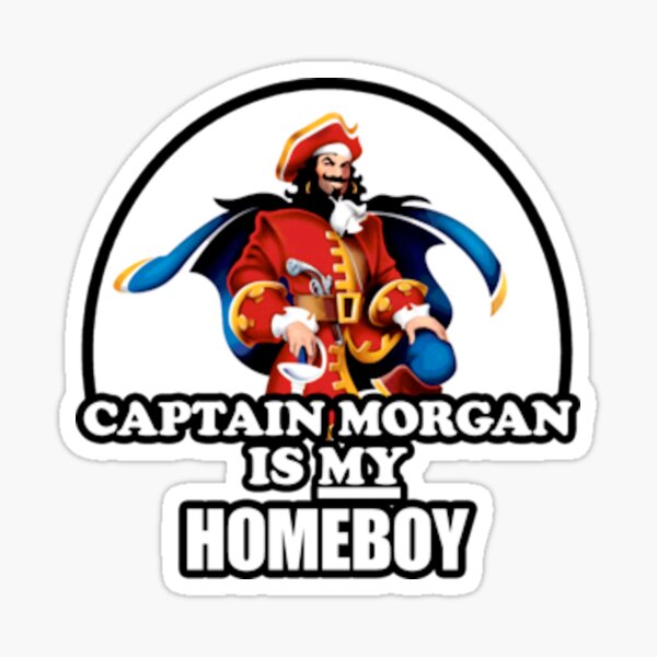 Le capitaine Morgan est mon homeboy Sticker