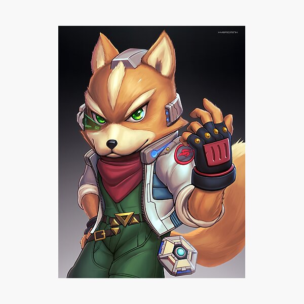 Super Smash Brothers Fox Mccloud Star Fox Fine Art Print 