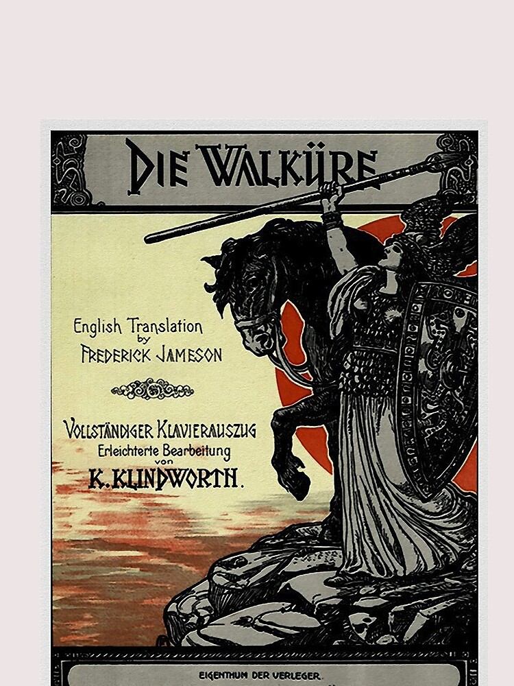 Vintage Poster, Wagner's opera Die Walküre, 1899 by edsimoneit